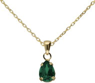 VICTORIACRUZ Short Birthstone Emerald (Ag925/1000, 2,2 g) - Necklace