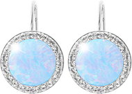 JSB Bijoux Opals with Swarovski crystal stones Light Blue 92400025l-bl (Ag925/1000, 2,1 g) - Earrings
