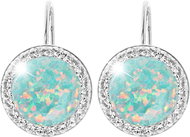 JSB Bijoux Opals with Swarovski crystal stones Pastel Mint Green 92400025mint (Ag925/1000, 2,1 g) - Earrings