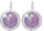 Violet crystal stones 92400025vio (Ag925/1000, 2,1 g)