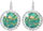 Crystal stones Mix Green 92400025mixgr (Ag925/1000, 2,1 g)