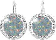 JSB Bijoux Opals with Swarovski Australian Shadow crystal stones 92400025aust (Ag925/1000, 2,1 g) - Earrings