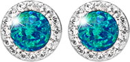 JSB Bijoux Opals with Swarovski crystal stones Belt 92400040pas (Ag925/1000, 1,4 g) - Earrings