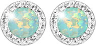 JSB Bijoux Opals with Swarovski Pastel Mint Green crystal stones 92400040l-bl (Ag925/1000, 1,4 g) - Earrings