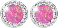 JSB Bijoux Opals with Swarovski Light Fuchsia crystal stones 92400040l-fu (Ag925/1000, 1,4 g) - Earrings