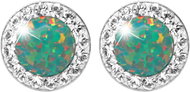 JSB Bijoux Opals with Swarovski Mix Green crystal stones 92400040mixgr (Ag925/1000, 1,4 g) - Earrings