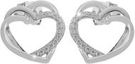 JSB Bijoux Two intertwined hearts decorated with cubic zirconia Crystal 92400522cr (Ag925/1000, 1,84 - Earrings