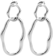 JSB Bijoux Two irregular interlaced ovals 61410203s - Earrings