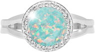 JSB Bijoux Opal with Swarovski crystal stones Pastel Mint Green 92700025mint (Ag925/1000, 2,3 g) - Ring