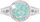 Crystal stones Pastel Mint Green 92700025mint (Ag925/1000, 2,3 g)
