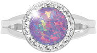 JSB Bijoux Opal with Swarovski Violet crystal stones 92700025vio (Ag925/1000, 2,3 g) - Ring