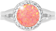 JSB Bijoux Opal with Swarovski crystal stones Peach Pastel 92700025pea (Ag925/1000, 2,3 g) - Ring
