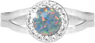 JSB Bijoux Opal with Swarovski Australian Shadow crystal stones 92700040aust (Ag925/1000, 2,08 g - Ring