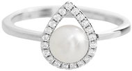 JSB Bijoux Drop with river pearl and cubic zirconia crystal 92700577cr (Ag925/1000, 2,54 g - Ring