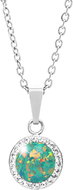 JSB Bijoux Opál Swarovski kristálykövekkel Mix Green 92300025mixgr (Ag925/1000, 2,1 g) - Nyaklánc
