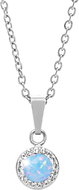 JSB Bijoux Opál Swarovski kristálykövekkel Light Blue 92300040l-bl (Ag925/1000, 1,86 g) - Nyaklánc