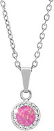 JSB Bijoux Opál Swarovski kristálykövekkel Light Fuchsia 92300040l-fu (Ag925/1000, 1,86 g) - Nyaklánc