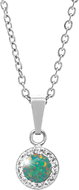 JSB Bijoux Opál Swarovski kristálykövekkel Mix Green 92300040mixgr (Ag925/1000, 1,86 g) - Nyaklánc