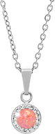 JSB Bijoux Opál Swarovski kristálykövekkel Peach Pastel 92300040pea (Ag925/1000, 1,86 g) - Nyaklánc