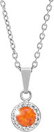 JSB Bijoux Opál Swarovski Orange kristálykövekkel 92300040oran (Ag925/1000, 1,86 g) - Nyaklánc