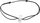 Crystal on a string 92500529cr (Ag925/1000, 1,04 g)