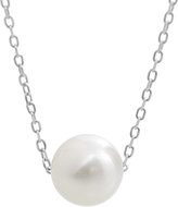 JSB Bijoux 8 mm Single River Pearl White 92300542wh (Ag925/1000, 2 g) - Necklace