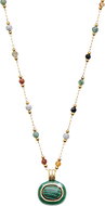 JSB Bijoux Green valódi kővel és gyöngyökkel 61310288ggr - Nyaklánc