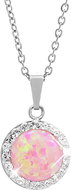 JSB Bijoux Opal with Swarovski Rose crystal stones 92300025ro (Ag925/1000, 2,1 g) - Necklace