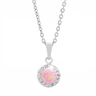 JSB Bijoux Opal with Swarovski Rose crystal stones 92300040ro (Ag925/1000, 1,86 g) - Necklace