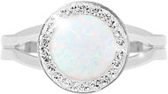 JSB Bijoux Opal with Swarovski White crystal stones 92300025wh (Ag925/1000, 2,3 g) - Ring
