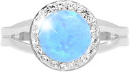 JSB Bijoux Opal with Swarovski Blue crystal stones 92700025bl (Ag925/1000, 2,3 g) - Ring