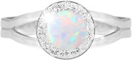 JSB Bijoux Opal with Swarovski White crystal stones 92700040wh (Ag925/1000, 2,08 g) - Ring