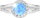 Blue crystal stones 92700040bl (Ag925/1000, 2,08 g)