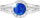 Dark Blue crystal stones 92700040dbl (Ag925/1000, 2,08 g)