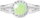 Green crystal stones 92700040gr (Ag925/1000, 2,08 g)