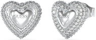 GUESS Ladies Silver Tone Earrings JUBE05020JWRHT/U - Fülbevaló