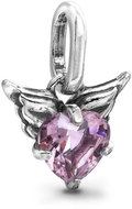 PANDORA Bead 793626C02 Mini Winged Heart Pendant - Bead (Charm)