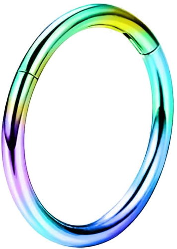 PININ Segmentový kroužek pro ucho, duhový - Piercing - Main image