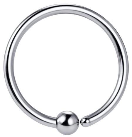 PININ Ohebný kroužek kulatý do ucha, leštěný - Piercing - Main image