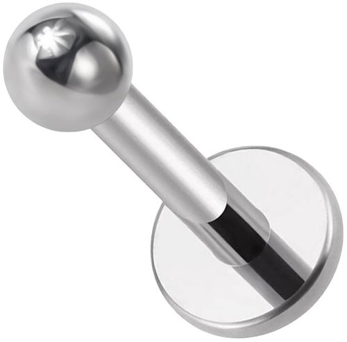PININ Labreta s vnitřním závitem, leštěná – stříbrná - Piercing - Main image
