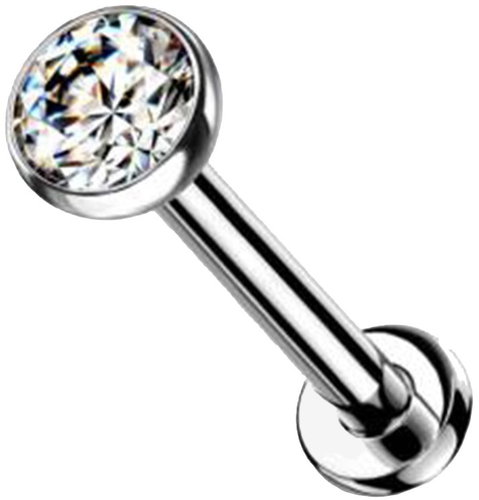 PININ Labreta leštěná, stříbrná - Piercing - Main image