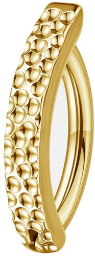 PININ Piercing do pupíku, zlatý – titan s důlky, zlatý - Piercing - Fő fotó