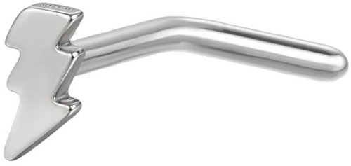 PININ Nosní kroužek ve tvaru L, leštěný – titan stříbrný - Piercing - Main image