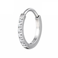 PININ Segmentový kroužek pro ucho, leštěný (0,8 mm) – titan - Piercing