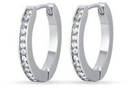 LUCA BARRA White Crystals - Earrings