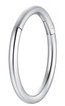 LUCA BARRA Steel Nose Piercing Steel Circle Shape - Piercing - Main image
