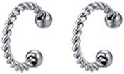 LUCA BARRA Steel Ear Cuff - Piercing