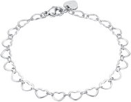LUCA BARRA Steel Bracelet With Hearts - Bracelet
