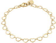 LUCA BARRA Bracelet In Gold-Colored Steel With Hearts - Bracelet