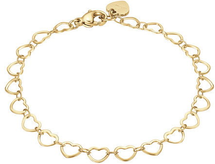 LUCA BARRA Bracelet In Gold-Colored Steel With Hearts - Karkötő - Fő fotó